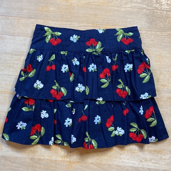 🌺 GYMBOREE Tiered Cherry Floral Print Skirt - Picture 8 of 8